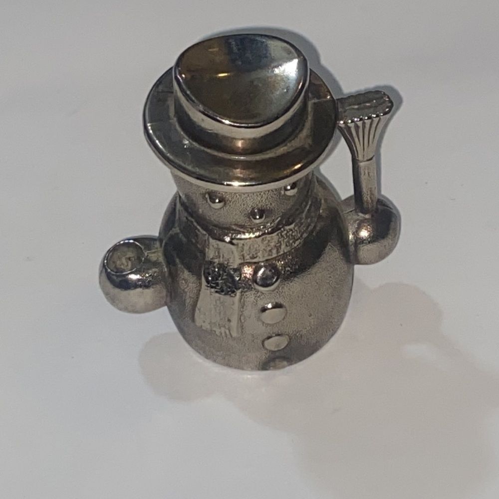 The Snowmen Christmas Oneida Candelabro Italian Vintage